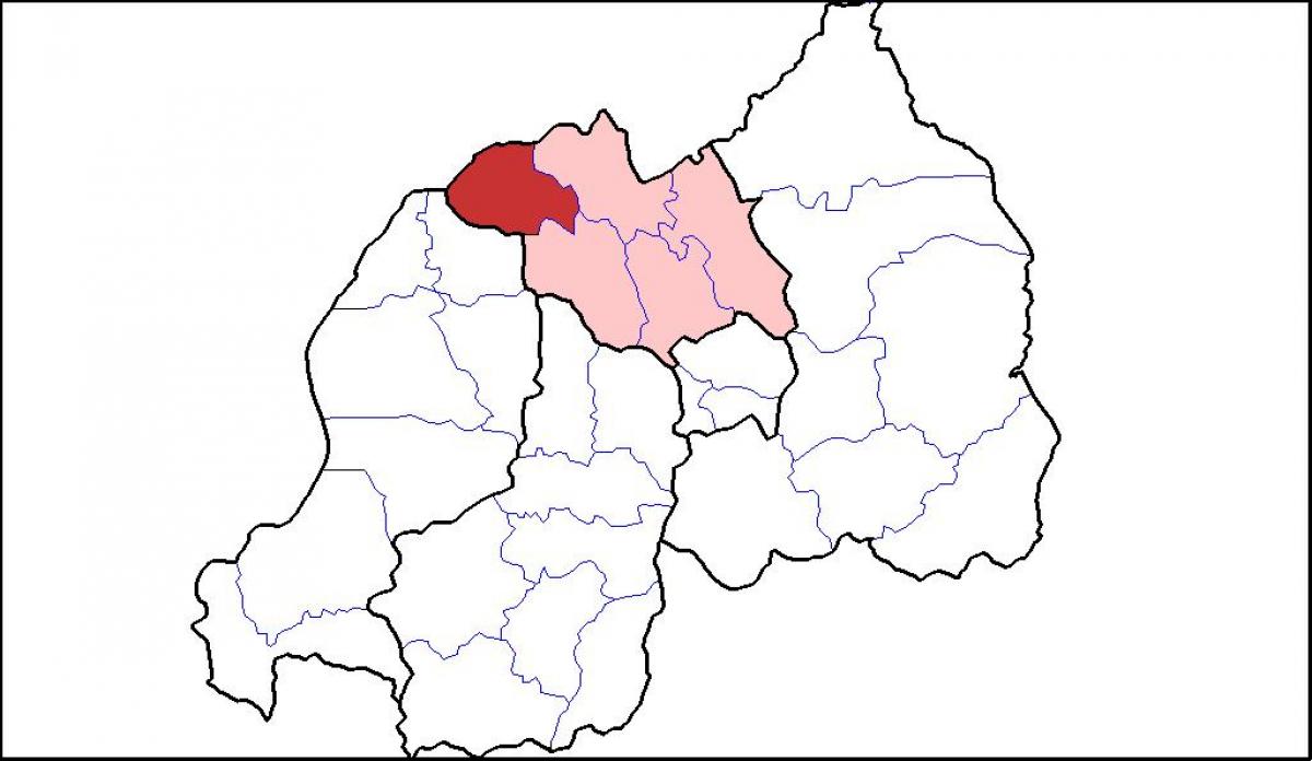 kaart van Rwanda musanze