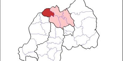 Kaart van Rwanda musanze